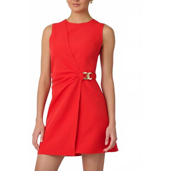 NEW SHOSHANNA lily sleeveless mini dress in apple